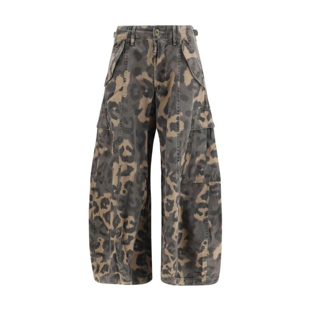 R13 Brown Cotton Cargo Women's Pants